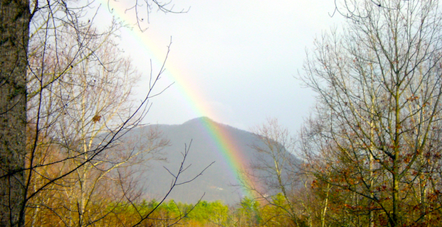 Asheville sits at the end of the rainbow