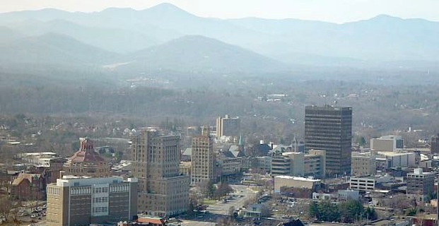 From this angle, Asheville, NC, looks normal