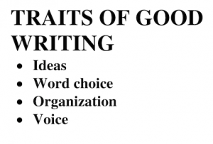 the trait of good writing