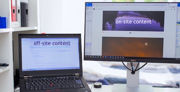 Your business needs both on-site and off-site content