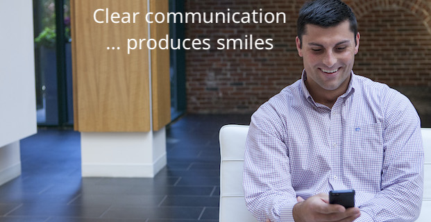 Ray Access says: Clear communication produces smiles of understanding