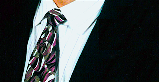 A good tie choice... or a Rorschach tie?